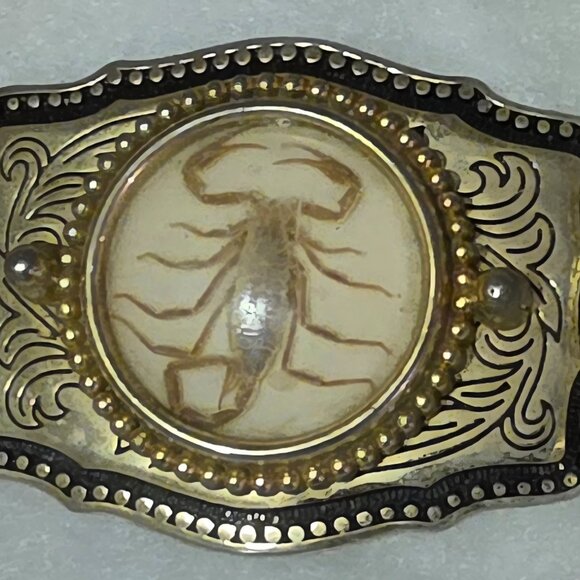 Vintage Metal Belt Buckle, Nice Scorpion Design, Nice Western Design - Picture 1 of 5